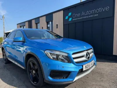 Used Mercedes GLA220 AMG line 167 HP (122 kW) 2015 Blue SUV