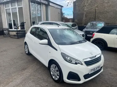 Used Peugeot 108 Active 68 HP (50 kW) 2015 White Hatchback