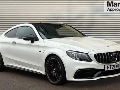 White Used 2021 Mercedes C63S AMG Premium Plus Coupe | £50,750 (Good price)