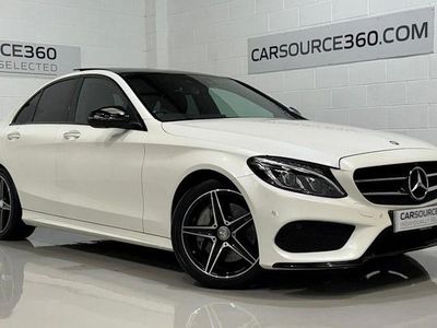 Begagnad Mercedes C250 AMG Line Premium Plus 204 HK (150 kW) 2016 Vit Sedan