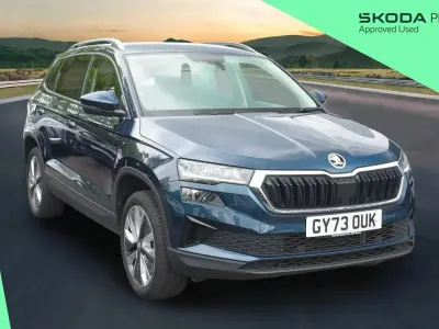 Used Skoda Karoq SE L 150 HP (110 kW) 2023 Lava blue metallic SUV