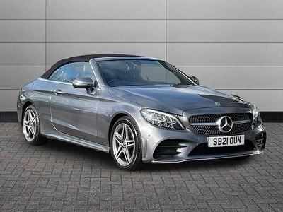 Used Mercedes C220 AMG line 194 HP (142 kW) 2021 Grey Cabriolet