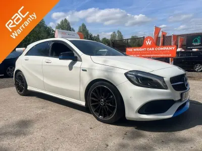 Used Mercedes A180 AMG line 122 HP (89 kW) 2016 White Hatchback