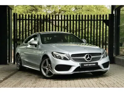 Używany Mercedes C220 AMG line 170 KM (125 kW) 2018 Srebrny Coupe