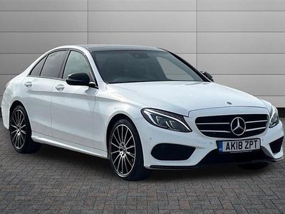 Used Mercedes C200 AMG Line Premium 184 HP (135 kW) 2018 White Sedan