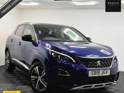 Blue Used 2018 Peugeot 3008 GT-line Hatchback | £9,295 (Good price)