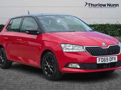Used Skoda Fabia Colour Edition 95 HP (69 kW) 2020 Red Hatchback