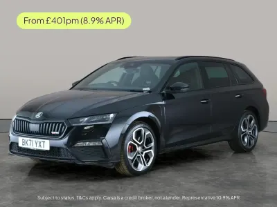 Usado Skoda Octavia vRS 2021 Negro Familiar
