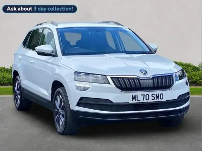 Used Skoda Karoq SE 116 HP (85 kW) 2020 White SUV