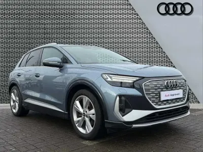 Used Audi Q4 e-tron S-Line 125 kW (170 HP) 2021 Blue SUV