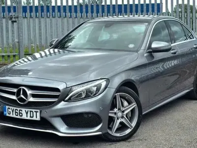 Used Mercedes C250 AMG line 204 HP (150 kW) 2016 Grey Sedan