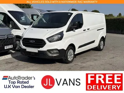 Used Ford Transit Custom 105 HP (77 kW) 2021 White Van