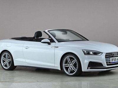 Used Audi A5 Cabriolet S-Line 190 HP (139 kW) 2019 White Cabriolet