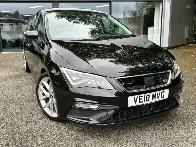 Used Seat Leon FR 125 HP (91 kW) 2018 Black Hatchback