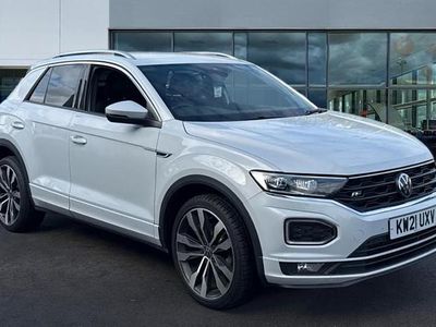 Used VW T-Roc R-line 150 HP (110 kW) 2021 White silver SUV