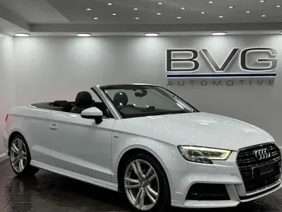 Used Audi A3 Cabriolet S-Line 150 HP (110 kW) 2017 White Cabriolet