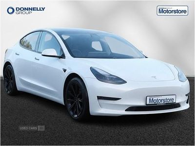 Used Tesla Model 3 Long Range AWD 366 kW (498 HP) 2021 White Sedan