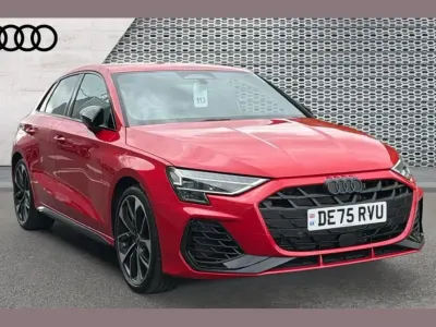 New Audi S3 Sportback Black Edition 333 HP (244 kW) 2025 Red Hatchback