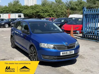 Used Skoda Rapid Sport 115 HP (84 kW) 2016 Blue Hatchback