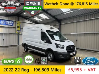 Used Ford Transit 130 HP (95 kW) 2022 White Van