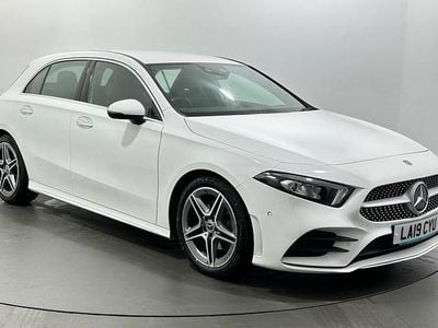 Used Mercedes A180 AMG Line Premium 136 HP (100 kW) 2019 White Hatchback