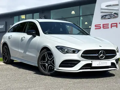 Used Mercedes CLA200 Shooting Brake AMG line 2023 White Estate