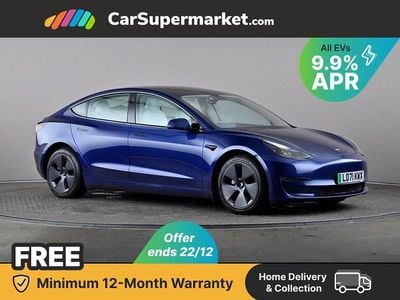 Blue Used 2021 Tesla Model 3 Long Range AWD Sedan | £20,197 (Fair price)