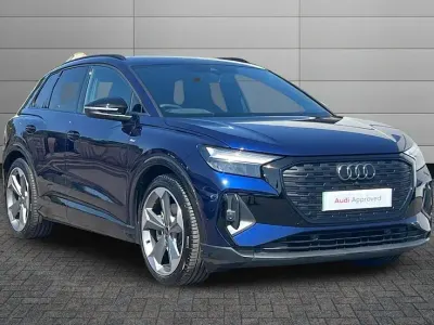 Used Audi Q4 e-tron Black Edition 210 kW (286 HP) 2026 Navarra blue SUV