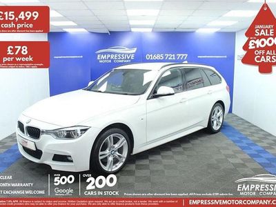 White Used 2018 BMW 320 M Sport Estate | £15,499 (Fair price)