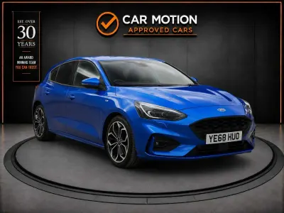Used Ford Focus ST-Line X 182 HP (133 kW) 2018 Blue Hatchback