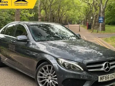 Used Mercedes C220 AMG line 170 HP (125 kW) 2016 Grey Sedan