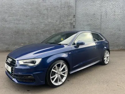 Used Audi A3 S-Line 2015 Blue Hatchback