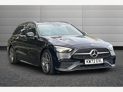 Black Used 2023 Mercedes C300e AMG line Estate | £29,650 (Fair price)