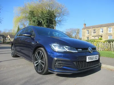 Used VW Golf VII GTD 184 HP (135 kW) 2018 Blue Hatchback