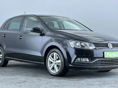 Used VW Polo Match 90 HP (66 kW) 2016 Black Hatchback