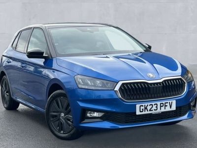 Used Skoda Fabia Colour Edition 95 HP (69 kW) 2023 Race blue metallic  black roof  Hatchback
