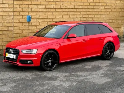 Used Audi A4 Black Edition 177 HP (130 kW) 2015 Red Estate
