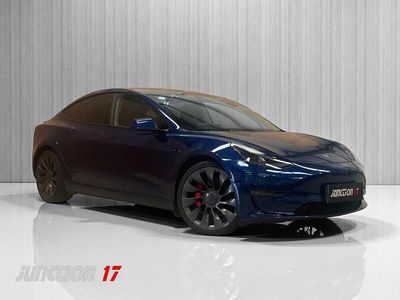 Blue Used 2021 Tesla Model 3 Performance Sedan | £19,775 (Fair price)