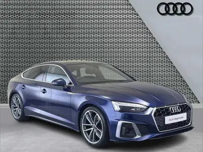 Used Audi A5 S-Line 147 HP (108 kW) 2024 Blue Hatchback