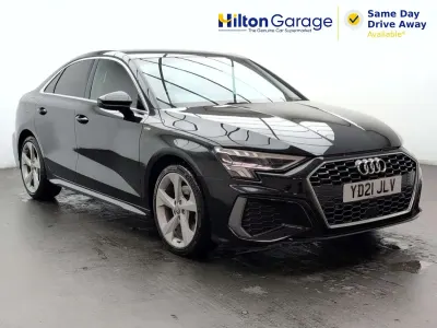 Used Audi A3 S-Line 110 HP (80 kW) 2021 Black Sedan