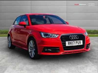 Used Audi A1 S-Line 123 HP (90 kW) 2017 Red Hatchback