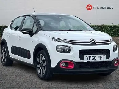 Begagnad Citroën C3 PureTech 2018 Vit Halvkombi