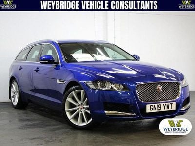 Used Jaguar XF Sportbrake Portfolio 250 HP (183 kW) 2019 Blue Estate