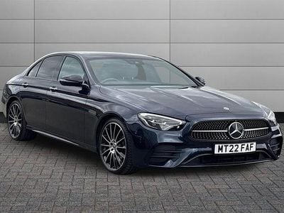 Begagnad Mercedes E200 AMG line 200 HK (147 kW) 2022 Blå Sedan