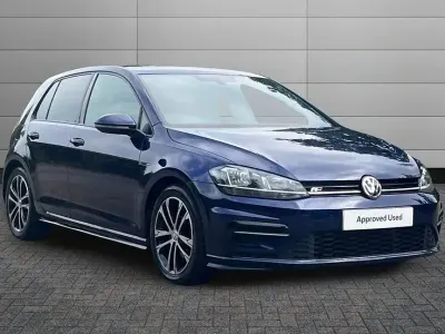 Used VW Golf VII R-line 150 HP (110 kW) 2019 Blue Hatchback