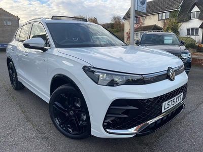 Pure white New 2025 VW Tiguan R-line SUV | £41,995