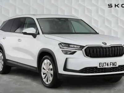 Used Skoda Kodiaq SE L 150 HP (110 kW) 2024 Moon white metallic SUV