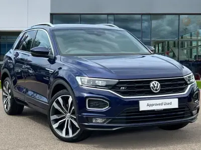 Used VW T-Roc R-line 150 HP (110 kW) 2020 Atlantic blue SUV