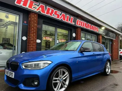 Used BMW 118 M Sport 136 HP (100 kW) 2017 Blue Hatchback