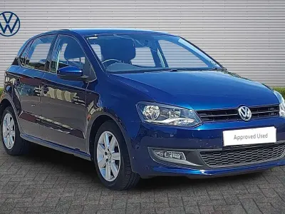 Used VW Polo Match 85 HP (62 kW) 2012 Blue Hatchback